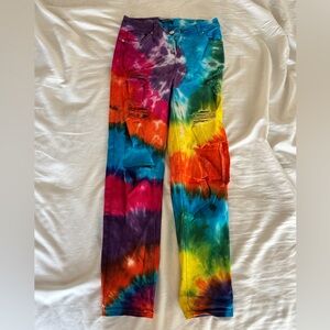 Tie dye denim